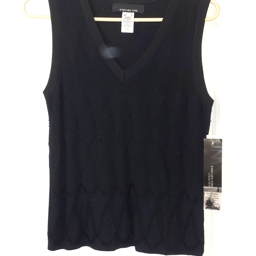 Jones of New York Collection dressy sleeveless top